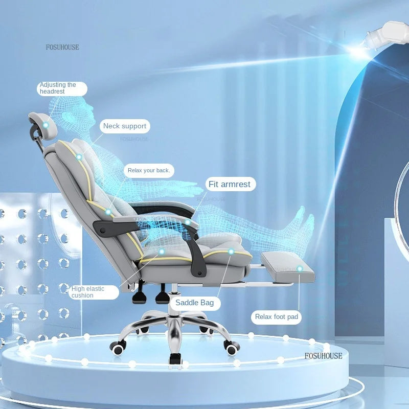American Lifting Office Chairs European Backrest Computer Chair Simple Office Furniture Home Gaming Chair Swivel Ergonomic Seat