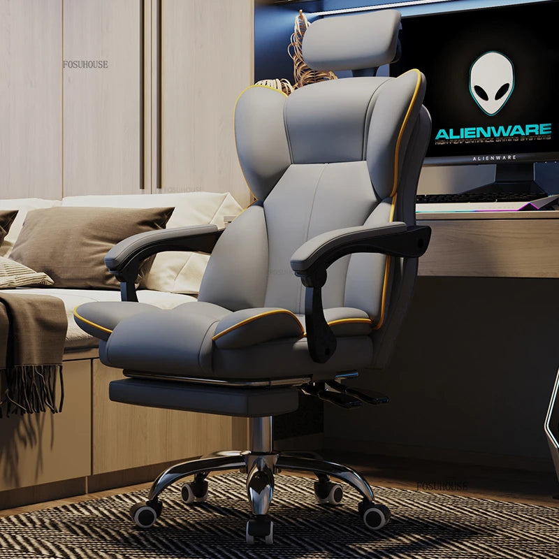 American Lifting Office Chairs European Backrest Computer Chair Simple Office Furniture Home Gaming Chair Swivel Ergonomic Seat